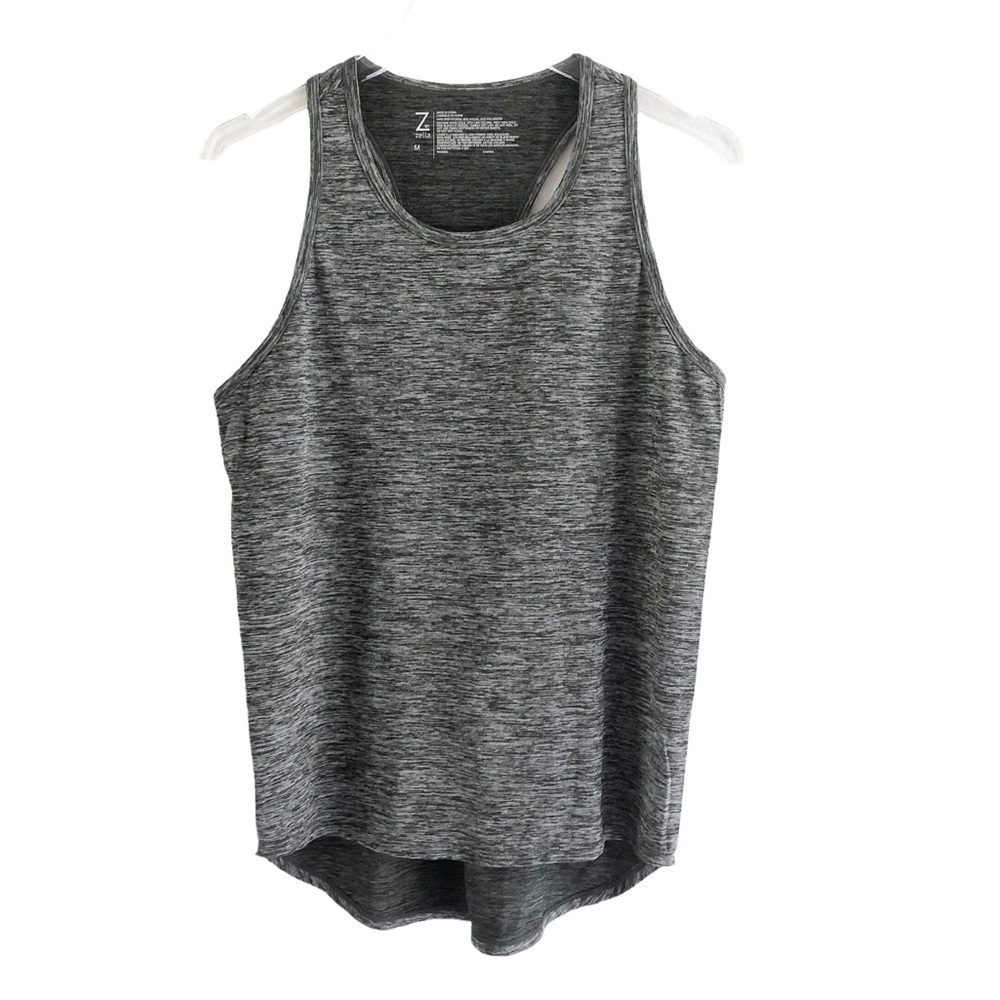 Z By Zella Racerback Tank Top Gray Size Medium